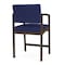 Lesro Lenox Steel Hip Chair Metal Frame, Bronze, OH Cobalt Upholstery LS1161 - alternate 2